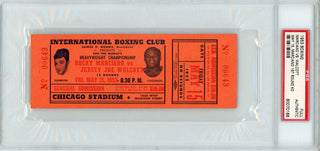 Rocky Marciano Vs. Jersey Joe Walcott 1953 Boxing Ticket (PSA)