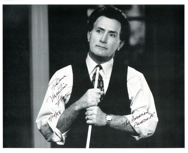 Martin Sheen "The American President" Autographed Black & White 8x10 Photo