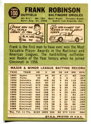 Frank Robinson 1967 Topps Card #100