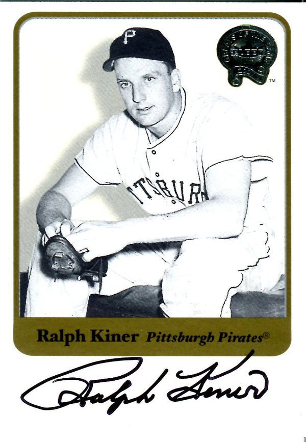 Ralph Kiner 2001 Fleer Autographed Card