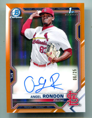 Angel Rondon 2021 Bowman Chrome 1st Bowman Card /25