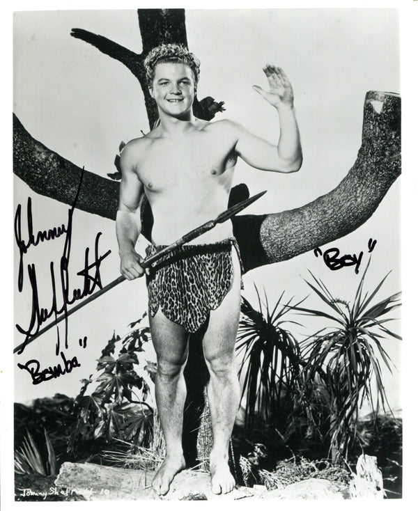 Johnny Sheffield "Boomba Boy" Autographed Black & White 8x10 Photo