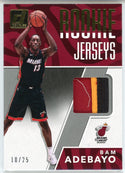 Bam Adebayo 2017-18 Panini Donruss Rookie Jerseys Card #RJ-BA2