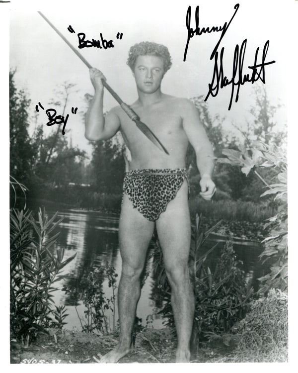 Johnny Sheffield "Boomba Boy" Autographed  8x10 Black & White Photo