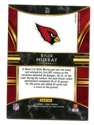 Kyler Murray 2020 Panini Select #113 Silver Premier Level RC