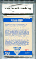 Michael Jordan 1987-88 Fleer Stickers #2 BCCG 8 Card