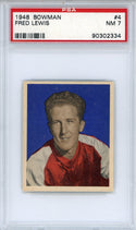 Fred Lewis 1948 Bowman Card #4 (PSA NM 7)