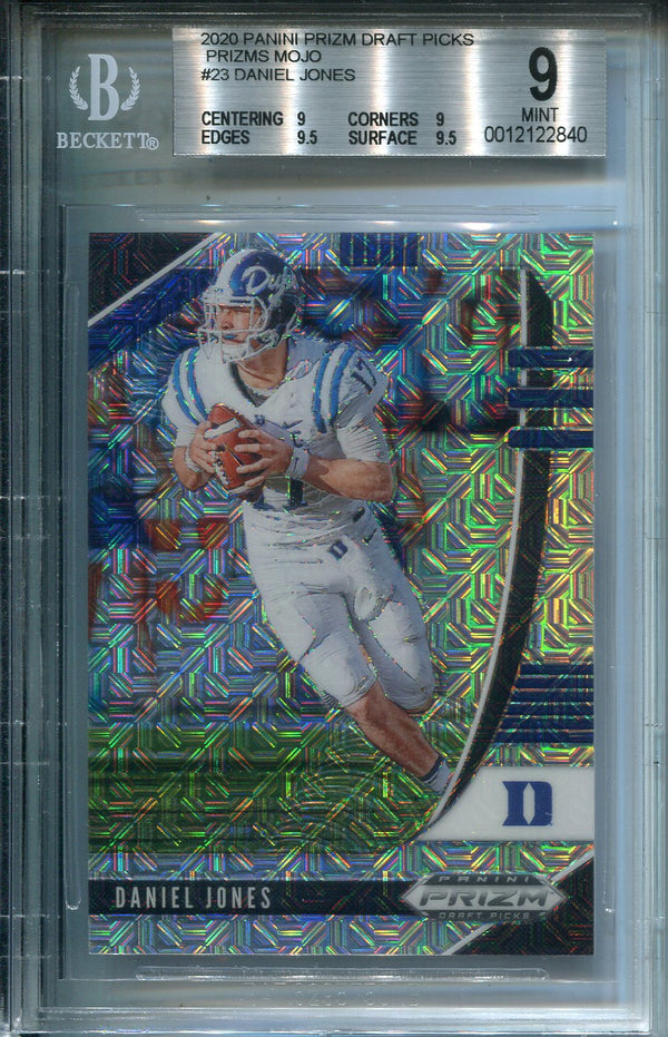Daniel Jones 2020 Prizm Draft Picks Mojo Card 18/49 (BGS 9)