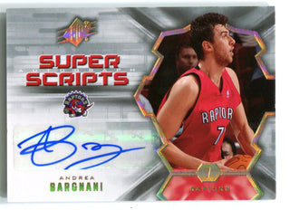 Andrea Bargnani Autographed 2007-08 Upper Deck Spx Super Scripts #SSAJ