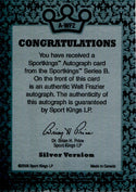 Walt Frazier 2008 Sports Kings Autographed Card