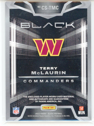 Terry McLaurin Autographed 2022 Panini Black Capstones Patch Card #CS-TMC
