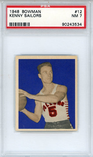 Kenny Sailors 1948 Bowman Card #12 (PSA NM 7)
