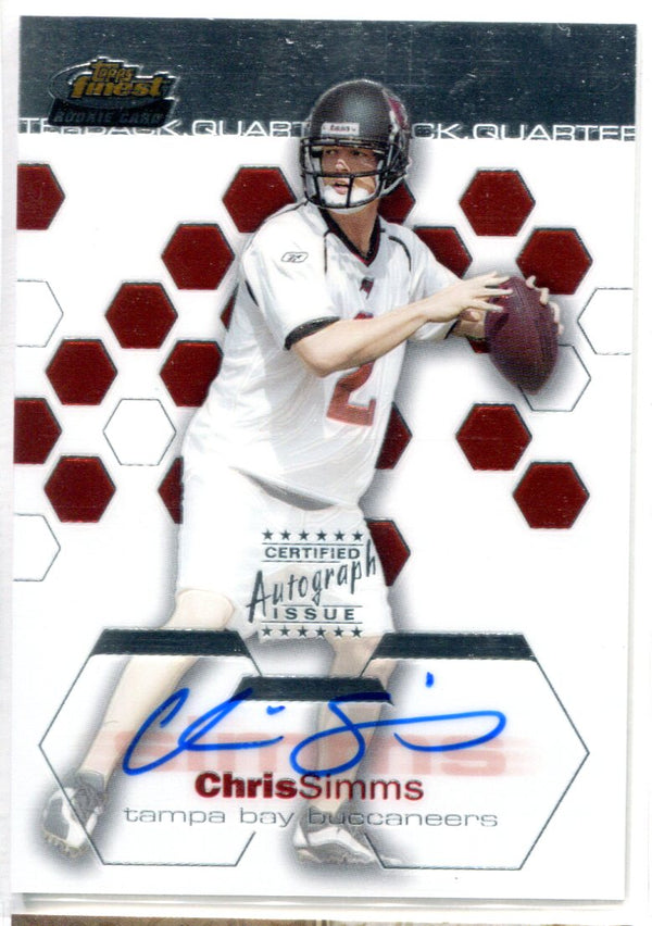 Chris Simms 2003 Topps Finest Autographed Rookie Card #54/399