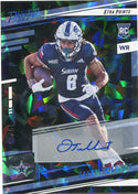 Jalen Tolbert 2022 Panini Prestige Football Cracked Ice Autographed Card /10
