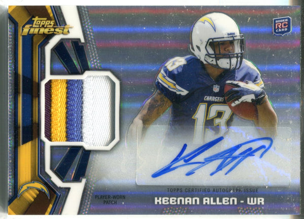 Keenan Allen Autographed 2013 Topps Finest Rookie Jersey Card