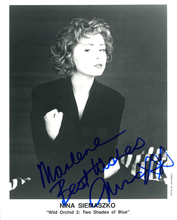 Nina Siemaszko "Marlene Best Wishes" Autographed 8x10 Photo