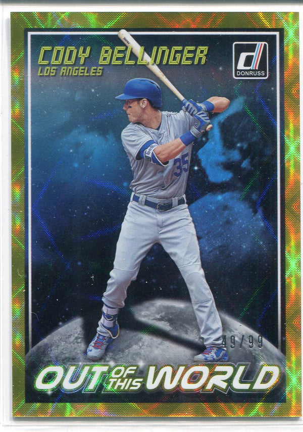 Cody Bellinger 2018 Panini Donurss Optic Out of this World Insert Card