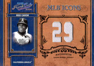 Rod Carew 2004 Donruss Playoff Prime Cuts MLB Icons Jersey Card
