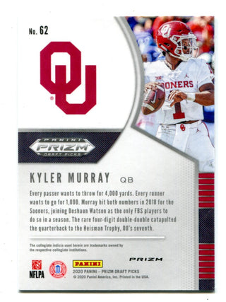 Kyler Murray 2020 Prizm Draft Picks Pink Prizm #62 RC