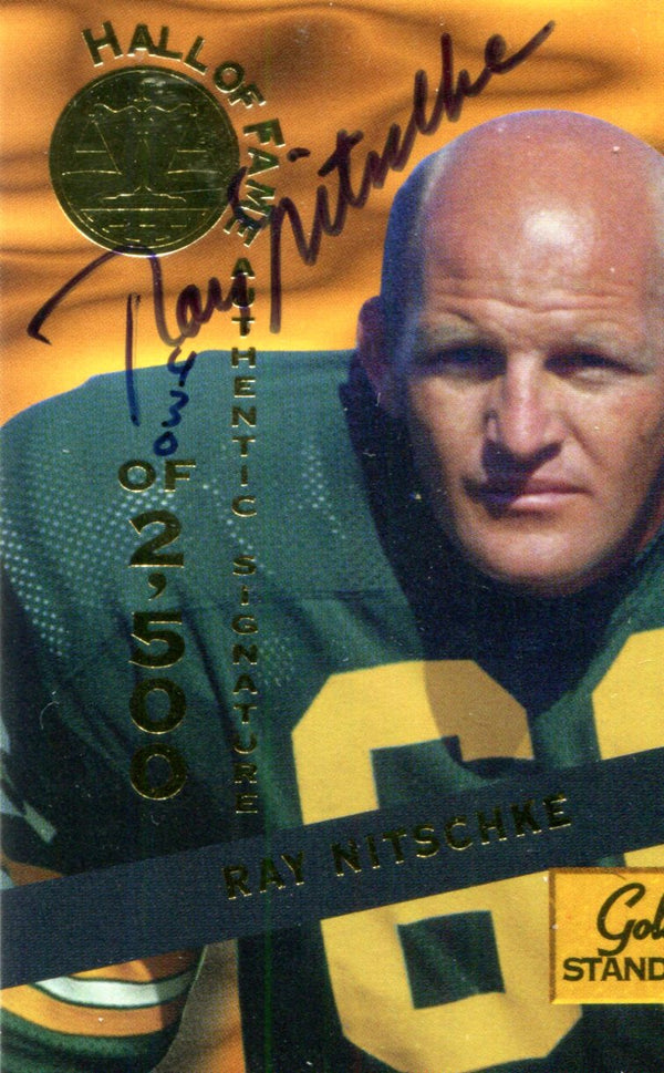 Ray Nitschke Autographed Gold Standard Card #430/2500