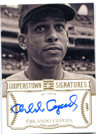 Orlando Cepeda 2013 Panini Cooperstown Signatures Autographed Card #361/375