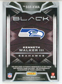 Kenneth Walker III Autographed 2022 Panini Black Sizeable Signatures Rookie Card #SSR-KWA