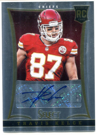 Travis Kelce Autographed 2013 Panini Select Rookie Card