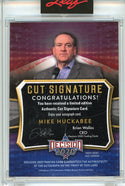 Mike Huckabee Autographed 2020 Leaf Decision Cut Encased Card