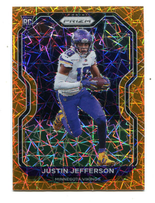 Justin Jefferson 2020 Panini Orange Lazer Prizm #398 RC