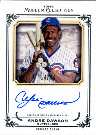 Andre Dawson 2012 Topps Museum Collection Autographed Card #14/50