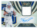 Tony Pollard Autographed 2019 Panini Select Prizm Rookie Patch Card #RM-TP