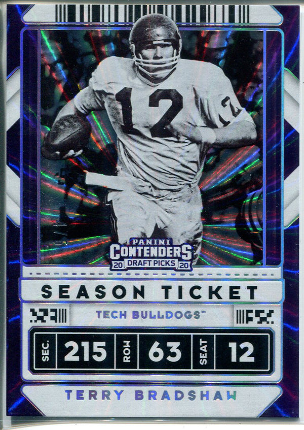 Terry Bradshaw 2020 Contenders Draft Picks Season Ticket Card 4/5