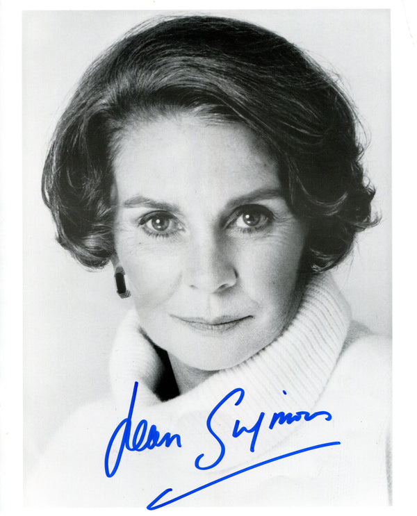 Jean Simmons Autographed Black & White 8x10 Photo