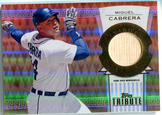 Miguel Cabrera 2014 Topps Tribute Game-Used Memorabilia #10/35