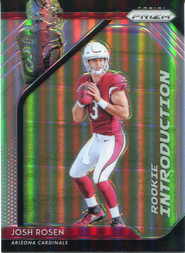 Josh Rosen 2018 Panini Prizm Rookie Introduction Refractor Card
