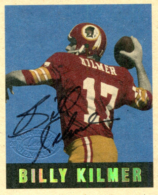Billy Kilmer Autographed Donruss Card #289/500