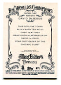 David DeJesus 2013 Topps Allen & Ginter Bat Card #AGFRDDJ