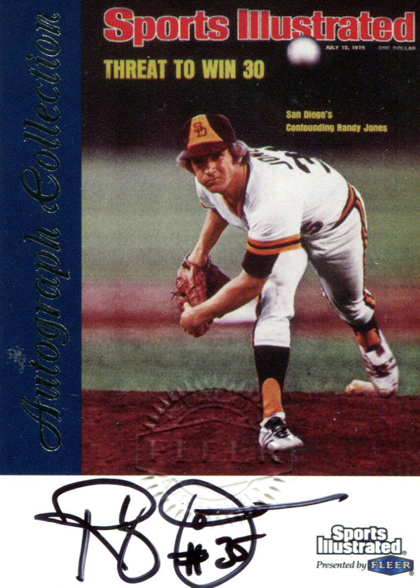 Randy Jones Autographed Fleer Card