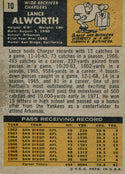 Lance Alworth 1971 Topps Card