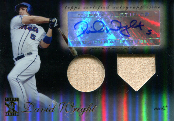 David Wright Autographed Topps Card #50/50