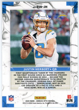 Justin Herbert 2020 Panini Donruss Elite Series Rookie Card #ESR-JH