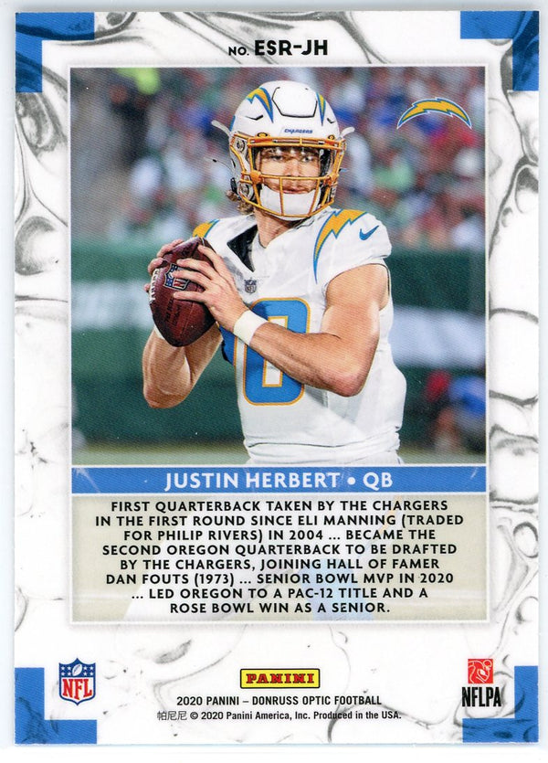 Justin Herbert 2020 Panini Donruss Elite Series Rookie Card #ESR-JH