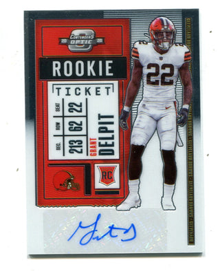 Grant Delpit 2020 Panini Contenders Optic #160 Autographed Card