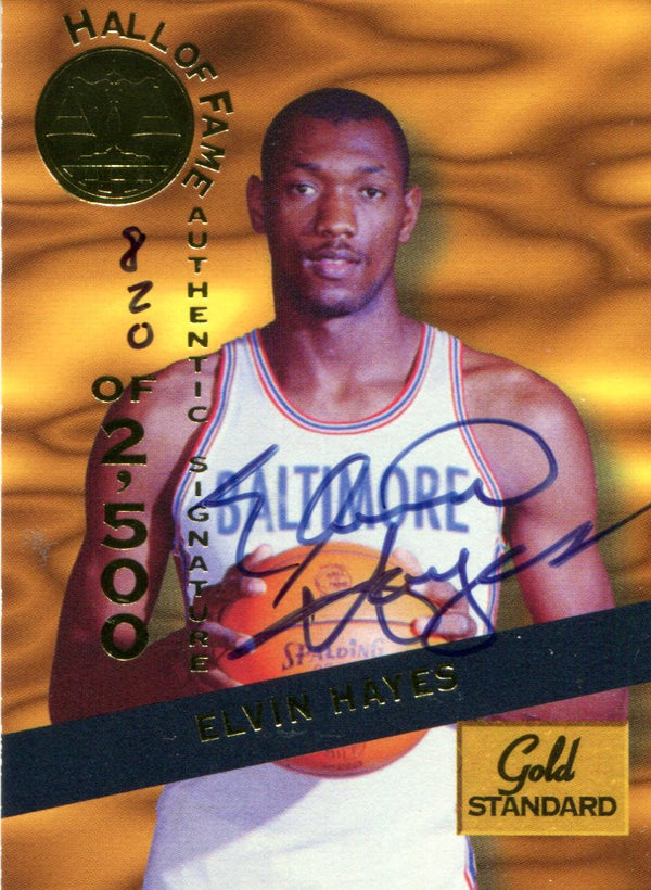 Elvin Hayes Autographed Gold Standard Card #820/2,500