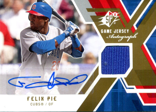 Felix Pie Autographed SP Jersey Card