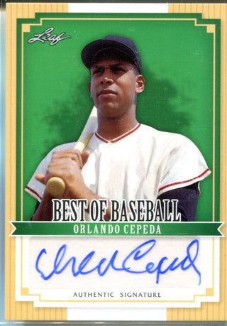 Orlando Cepeda 2012 Leaf Best of Baseball Autographed Card