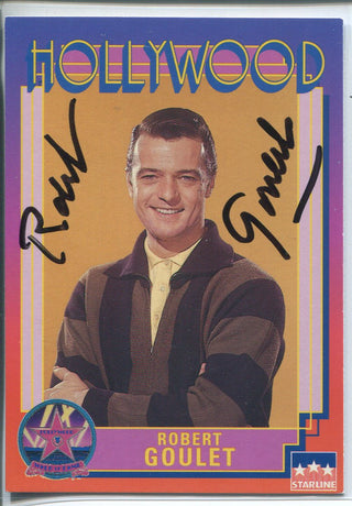 Robert Goulet Autographed 1991 Starline Hollywood Walk of Fame Card (JSA)