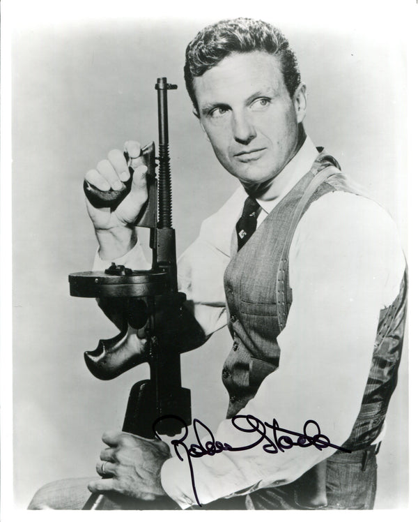 Robert Stock Autographed 8x10 Black & White Photo