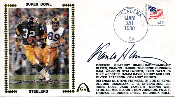 Franco Harris Autographed First Day Cover