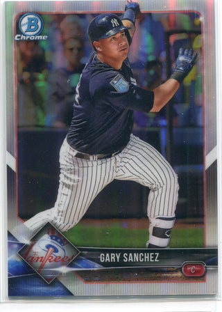 Gary Sanchez 2018 Bowman Chrome Refractor Card